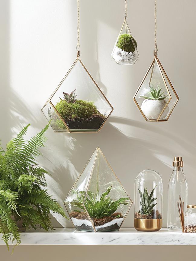 boho bedroom with plants