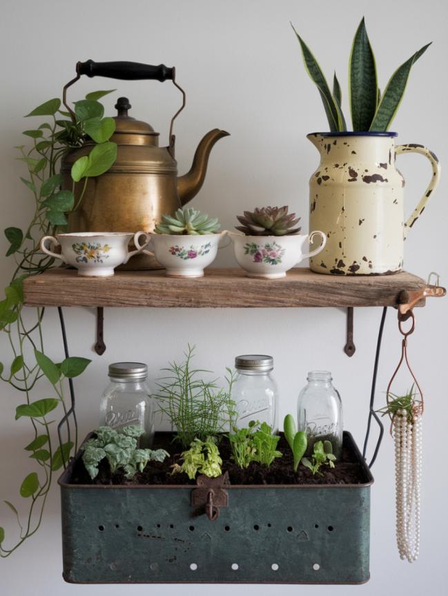 boho bedroom with plants