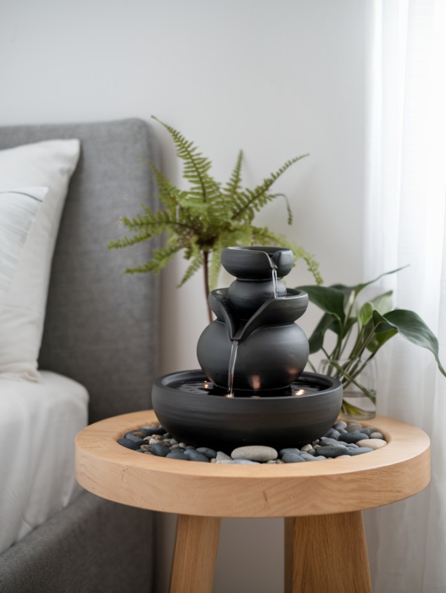 boho bedroom with plants