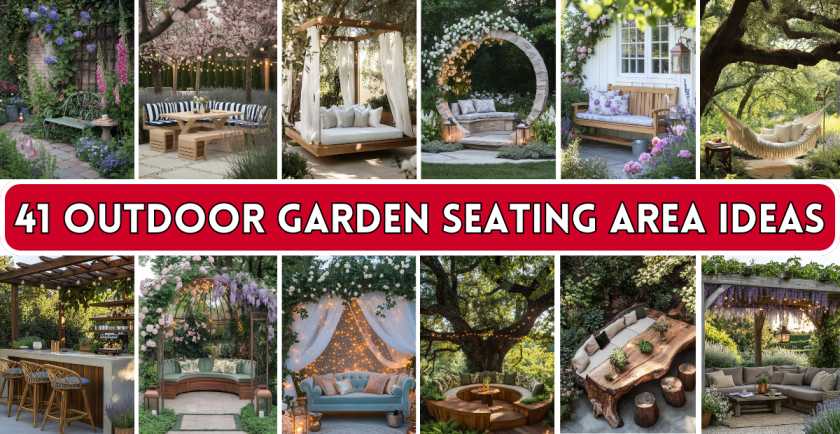 outdoor garden seating area ideas