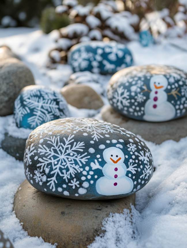 rock painting ideas for veggie garden