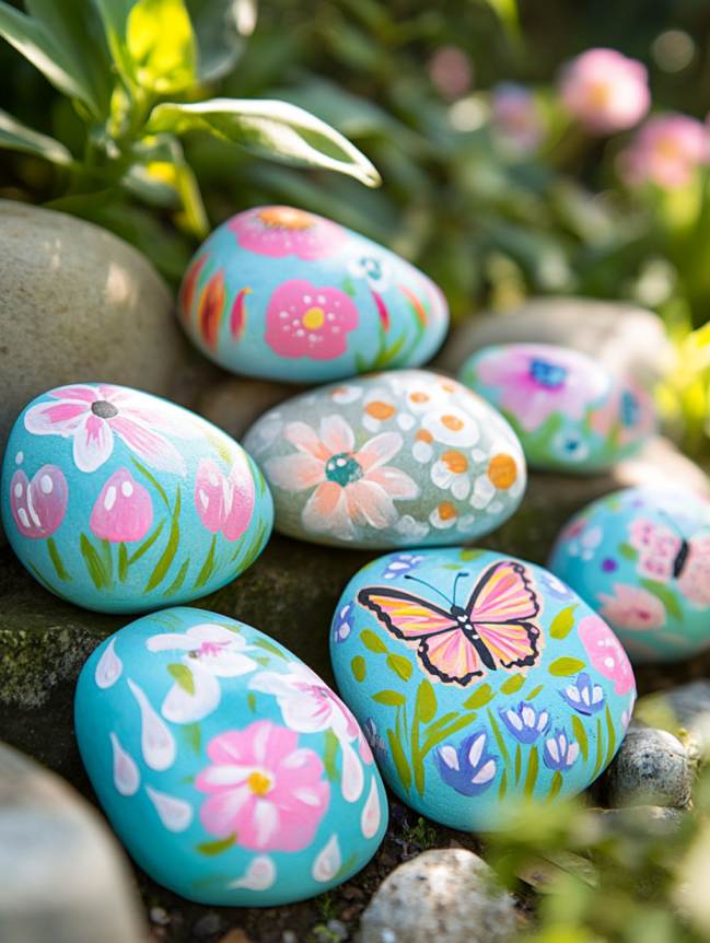 rock painting ideas for veggie garden