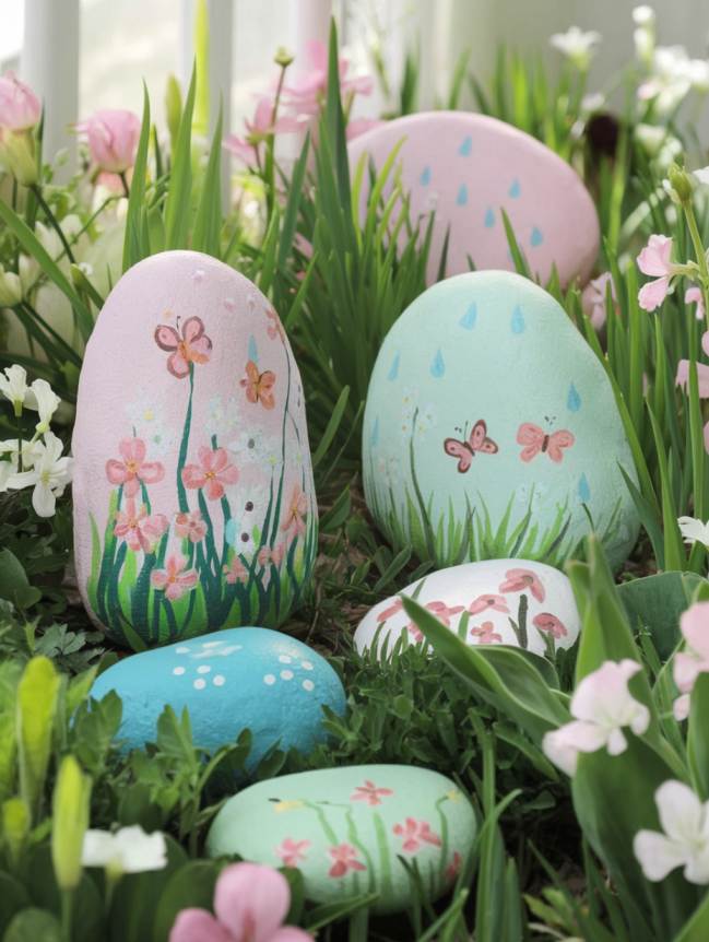 rock painting ideas for veggie garden