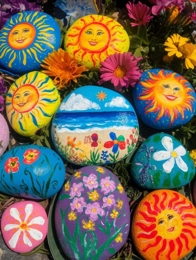 rock painting ideas for veggie garden