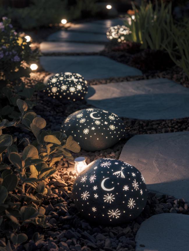 rock painting ideas for veggie garden