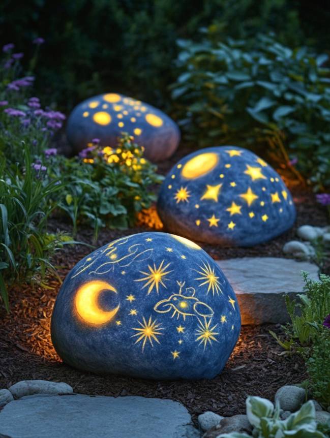 rock painting ideas for veggie garden