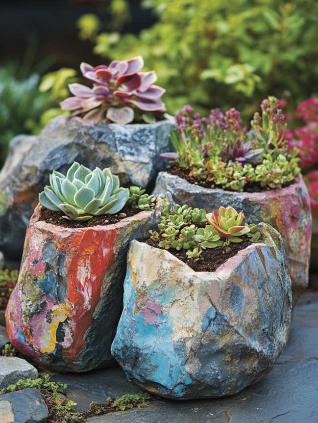 rock painting ideas for veggie garden