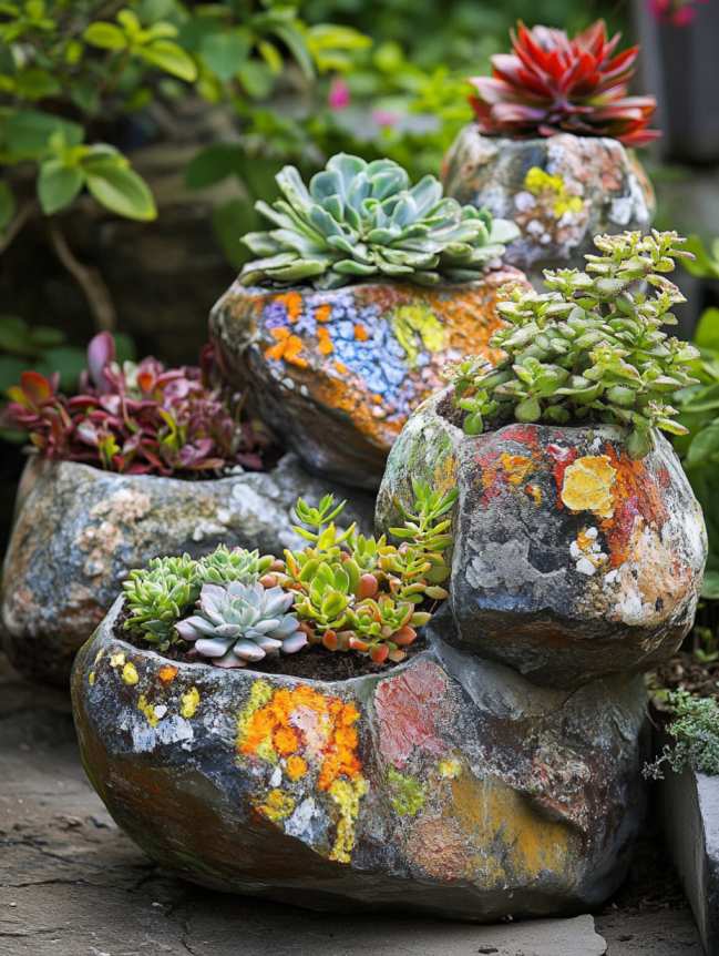 rock painting ideas for veggie garden