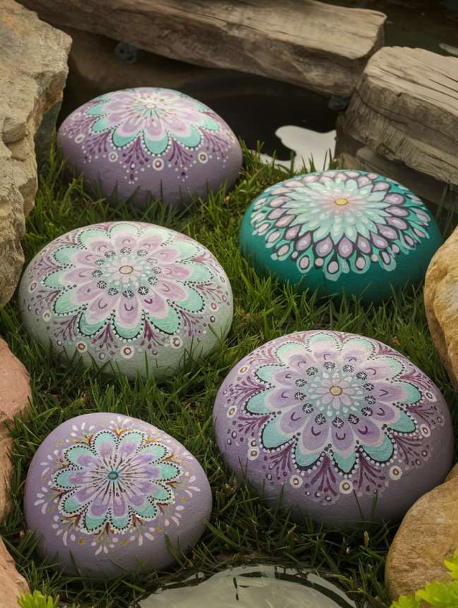 rock painting ideas for veggie garden