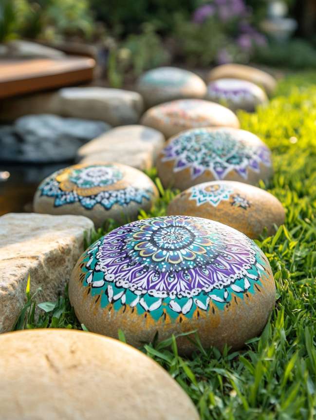 rock painting ideas for veggie garden