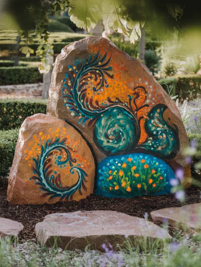 rock painting ideas for veggie garden